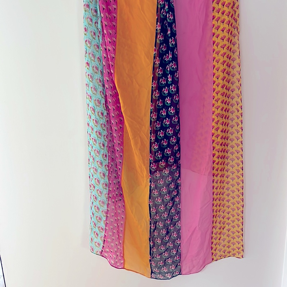 Diane von Furstenberg multicolored oblong silk scarf